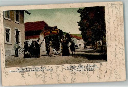 Deutsch-Französ. Post + Zollkontrolle der französ. Grenze