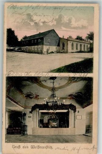 Weißnaußlitz 1909 Gasthaus Bühnensaal