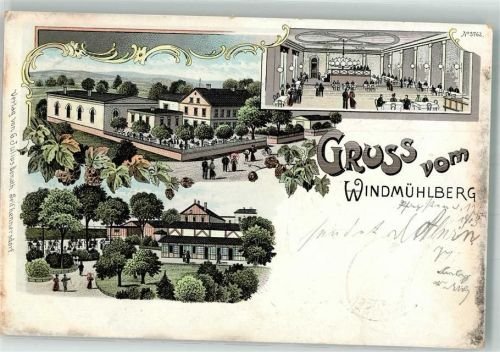 Seifhennersdorf 1903 Gasthaus Etablissement Windmühlberg Garten Saal