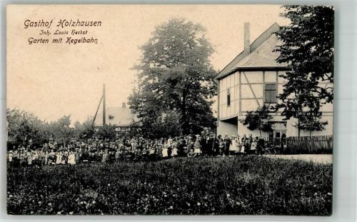 Holzhausen 1919 Gasthaus Holzhausen Garten Gruppenfoto