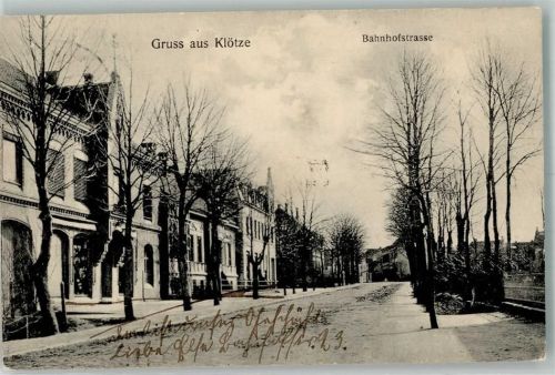 Klötze 1908 Bahnhofstraße