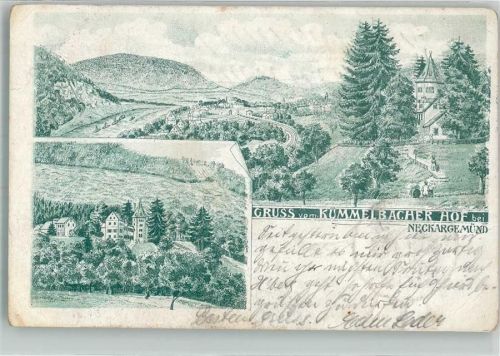 Neckargemünd 1903 Gasthaus Kümmelbacher Hof
