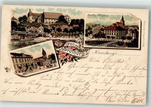 Havelberg 1907 Marktplatz Havelberg Verlag Ottmar Zieher-München