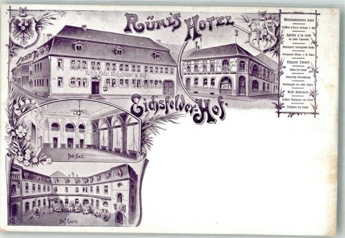 Heilbad Heiligenstadt Hotel-Gasthaus Eichsfelder Hof Festsaal Innenhof