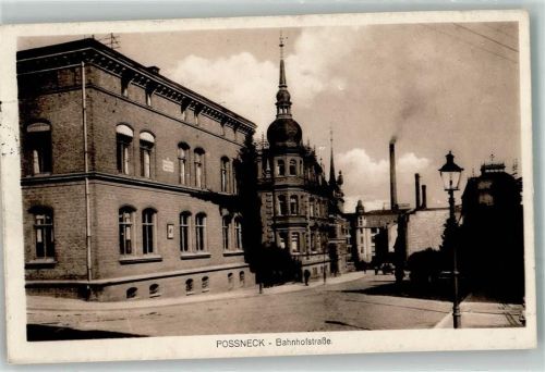 Pößneck 1915 Bahnhofstraße