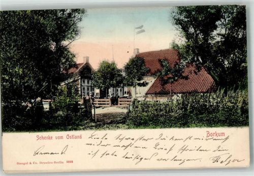 Borkum 1903 Gasthaus vom Ostland