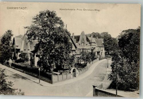 Darmstadt 1907 Künstlerkolonie Prinz Christian Weg
