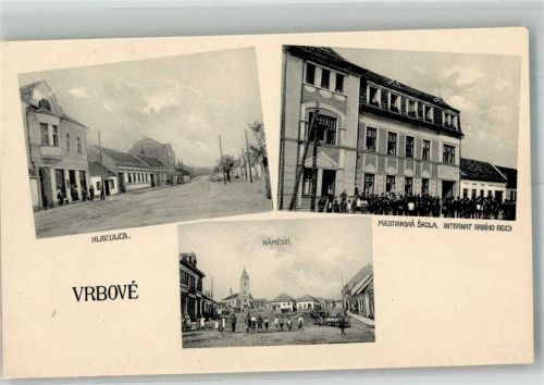 Pistyan Vrbove Marktplatz Pension Internat Schule Straße