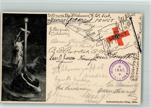 Stockholm IOGT Originalunterschriften Stempel