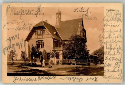 Zwenkau 1905 Gasthaus Schützenhaus - Rothenburger Erker