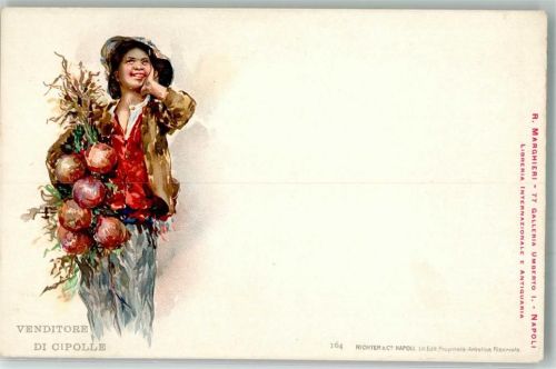 1900 Beruf Venditore di Cipolle Verlag Richter & Co Napoli Nr. 1645
