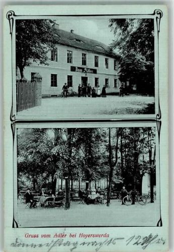Hoyerswerda Gasthaus zum Adler Gartenwirtschaft