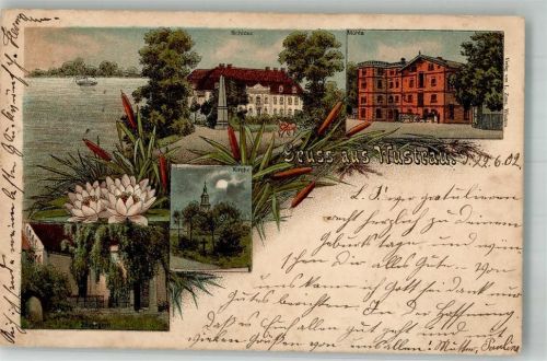 Wustrau 1902 Schloss Mühle Brandelburger Havelseen Seerosen