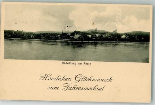Kadelburg Kadelburg Rhein Neujahreskarte