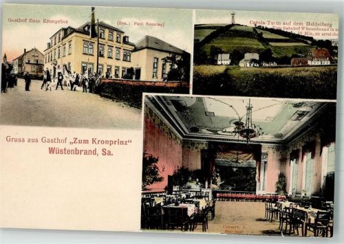 Wüstenbrand Gasthaus Zum Kronprinz Ball- und Konzertsaal Carola-Turm