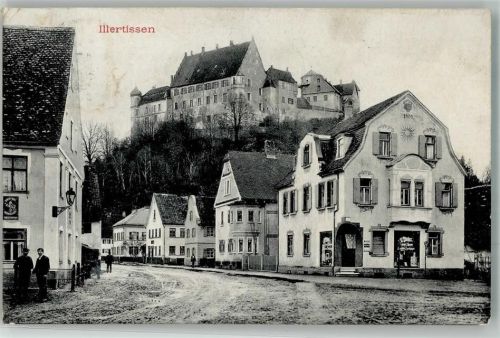 Illertissen 1911 Dorfstraße Vöhlinschloß