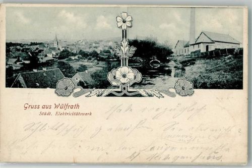 Wülfrath 1901 Städt. Elektrizitätswerk