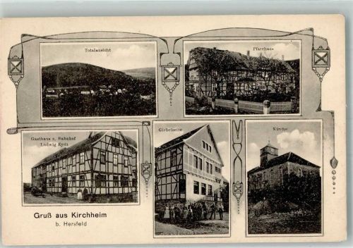Kirchheim Pfarrhaus Gasthaus zum Rahnhof Dorfkirche