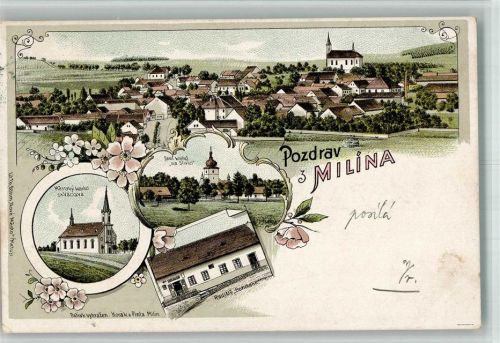 Fürstenau Kirche Gasthaus Lithographie