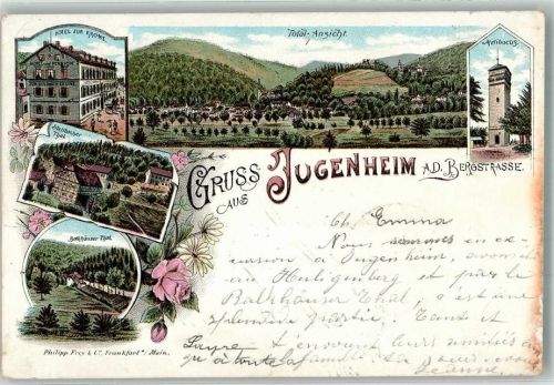 Seeheim-Jugenheim 1897 Hotel zur Krone Stellbacher Tal Balkhäuser Tal