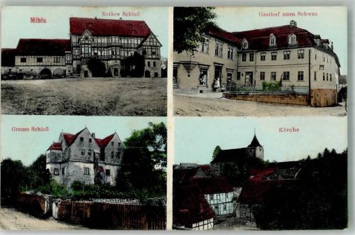 Mihla Rothes Schloss Graues Schloss Gasthaus zum Schwan