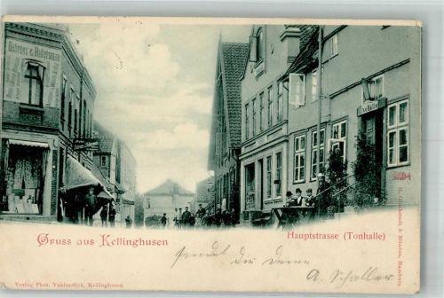 Kellinghusen 1900 Hauptstrasse Gasthaus Tonhalle