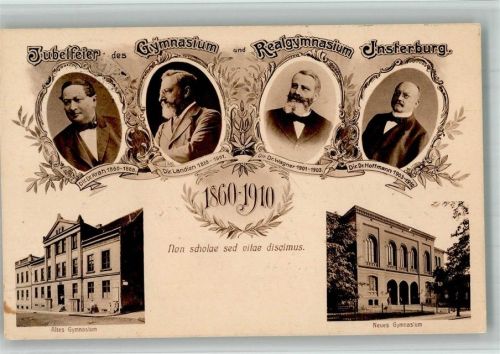 Insterburg 1910 Jubelfeier des Gymnasium Realgymnasium 1860-1910 Portrait der Dirketoren