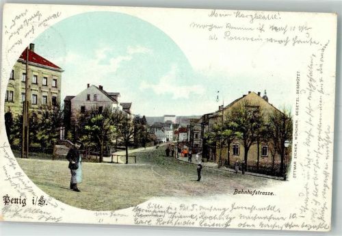Penig 1901 Bahnhofstraße