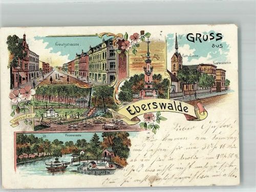 Eberswalde 1900 Kaiser Wilhelm-Turm Wasserfall Kreutzstrasse Forstakademie