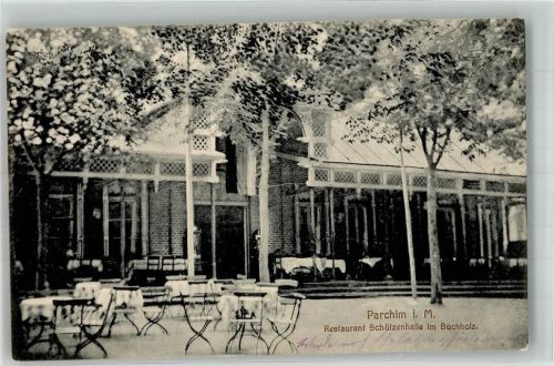 Parchim Gasthaus Schützenhalle im Buchholz Gartenwirtschaft