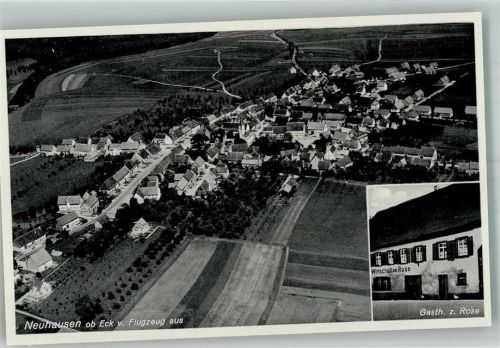 Neuhausen Fliegeraufnahme Gasthaus zur Rose