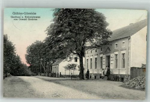 Gühlen Glienicke Dorfstrasse Gasthaus-Kolonialwaren Grebitus