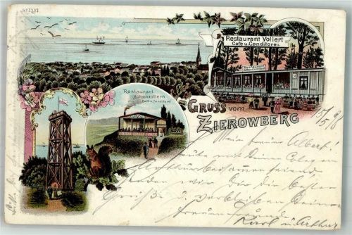 Seebad Ahlbeck 1898 Zierowberg Gasthaus Vollert Aussichtsturm Gasthaus Hohenzollern