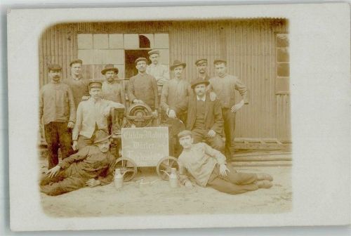 Freital Elektro-Motoren-Wärter Friedrichshütte Gruppenfoto Ort handschriftlich