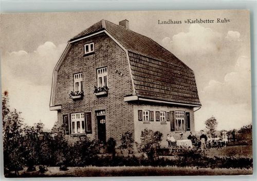21244 W2110 Buchholz in der Nordheide Foto AK Gasthaus Landhaus Karlsbetter Ruh