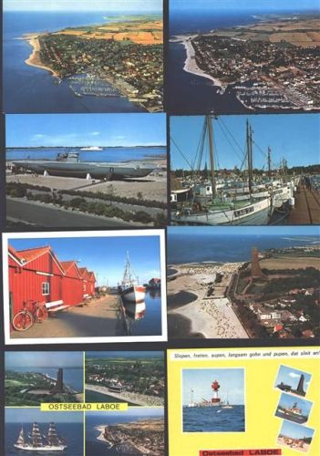 Laboe Lot mit 19 div AK