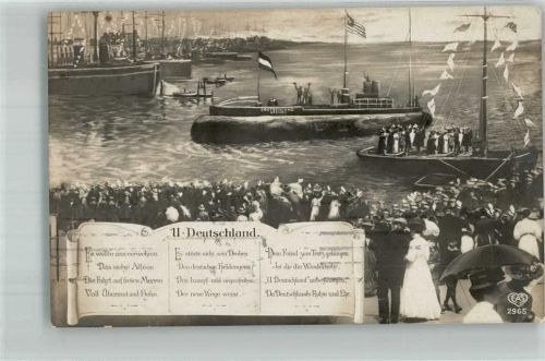 Kiel 1916 Empfang der Mannschaft im Hafen