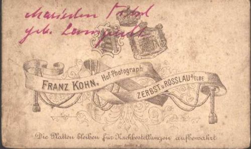 Zerbst Photograph Franz Kohn