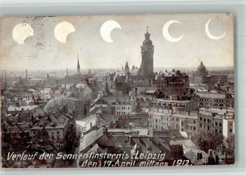 Leipzig 1912 Verlauf der Sonnenfinsternis Ereignis