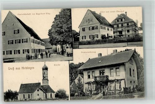 Hirblingen Arzthaus Gasthaus Förg Alter und neuer Pfarrhof