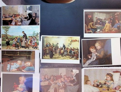 Lot mit 21 AK signiert Albert Anker Künstlerkarte wenige mehrfach