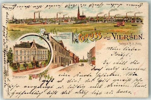 Viersen 1897 Progymnasium Lindenstrasse Denkmal