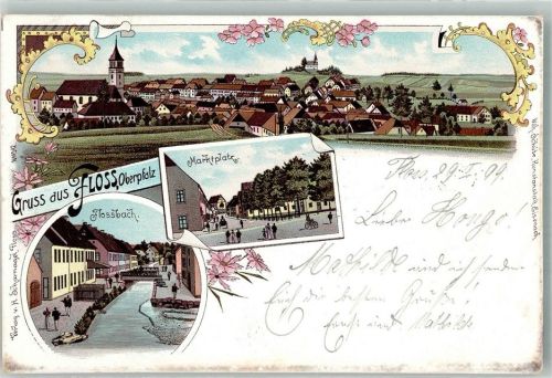 Floß 1899 Marktplatz Flossbach