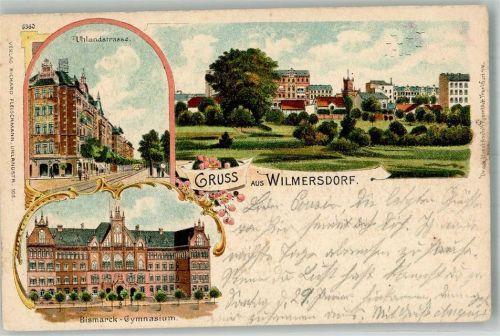 Wilmersdorf 1905 Uhlandstrasse Bismarck-Gymnasium