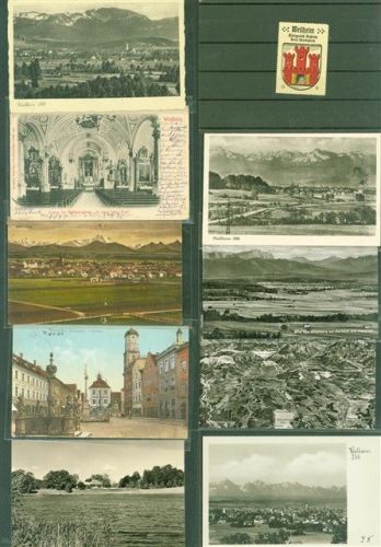 Weilheim Lot mit 15 AK und 1 Vignette