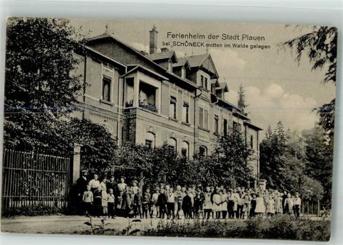 Schöneck Ferienheim der Stadt Plauen Kinder-Gruppenfoto