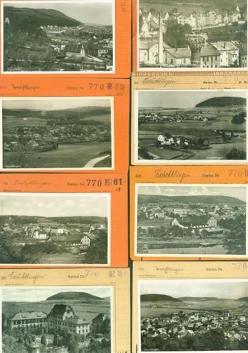 Treuchtlingen Lot mit 18 AK Musterkarten Original aus Metzarchiv Bestellvorgänge und Auflagenzahlen
