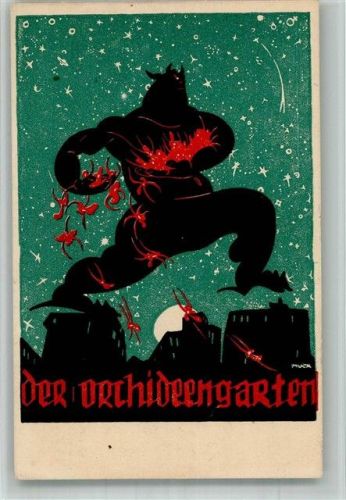 München Der Orchideengarten sign. Puck Fantasy Zeitschrift