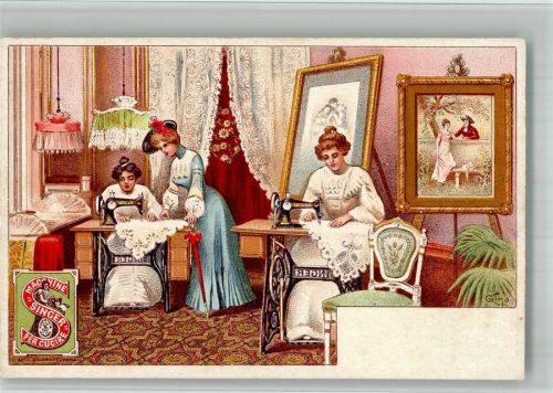 1899 Singer Werbung Atelier Lithographie