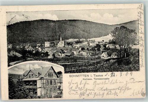 Schmitten 1904 Kurhaus Kirche